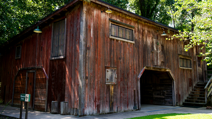 Barn studio located at the Hemingway-Pfeiffer home in Piggott